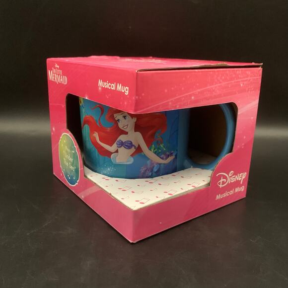 NEW Disney The Little Mermaid Musical Mug Plays “Under The Sea” Coffee Tea Cup - Picture 15 of 16